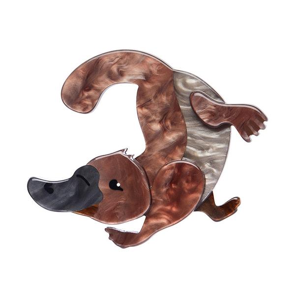 Erstwilder - Puddles the Platypus Brooch - 20th Century Artifacts