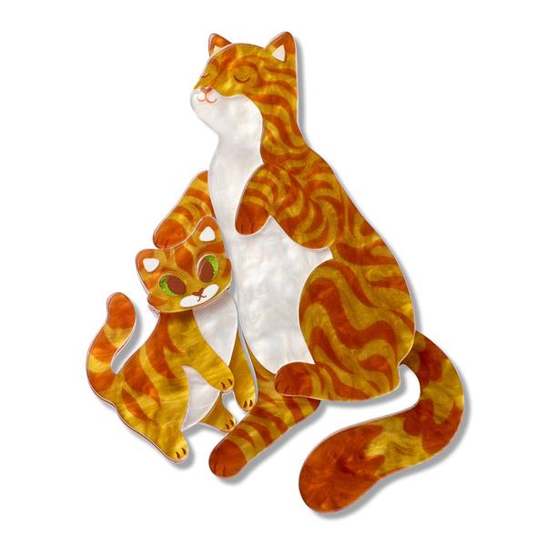 Erstwilder - Purrfect Harmony Brooch Pair - 20th Century Artifacts