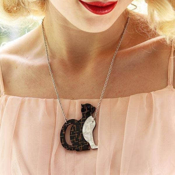 Erstwilder - Purrfectly Content Cat Necklace (2017) - 20th Century Artifacts