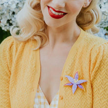 Load image into Gallery viewer, Erstwilder - Queen of Sheba Orchid Brooch - 20th Century Artifacts