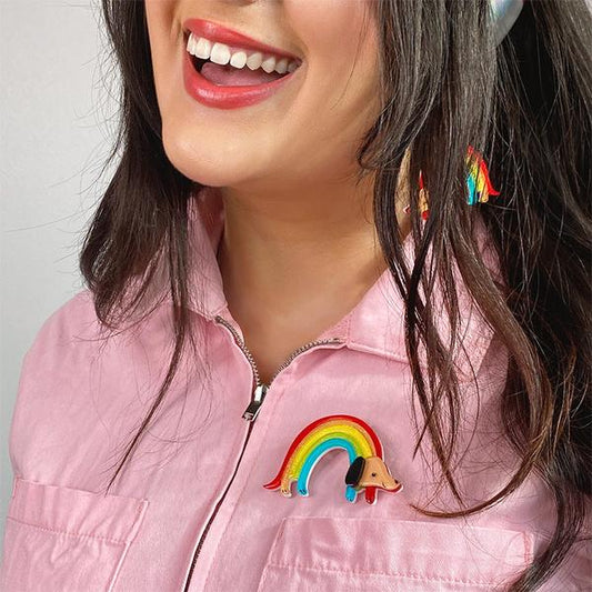 Erstwilder - Rainbow Ruff Brooch 2022 - 20th Century Artifacts