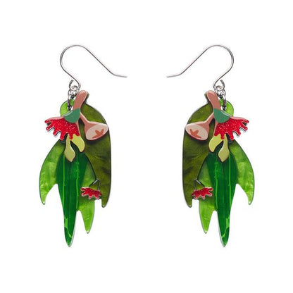 Erstwilder - Red Gum Blossom Drop Earrings - 20th Century Artifacts
