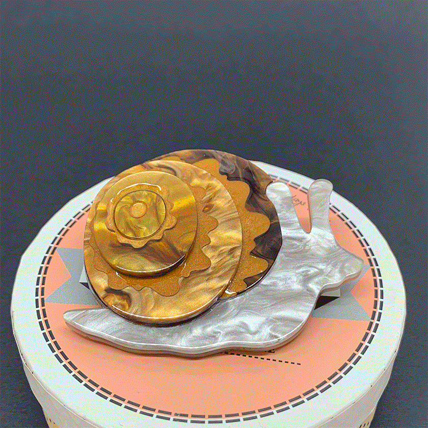 Erstwilder - Reticulated Rebel Snail Brooch (2020) - 20th Century Artifacts