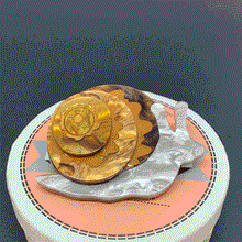 Load image into Gallery viewer, Erstwilder - Reticulated Rebel Snail Brooch (2020) - 20th Century Artifacts