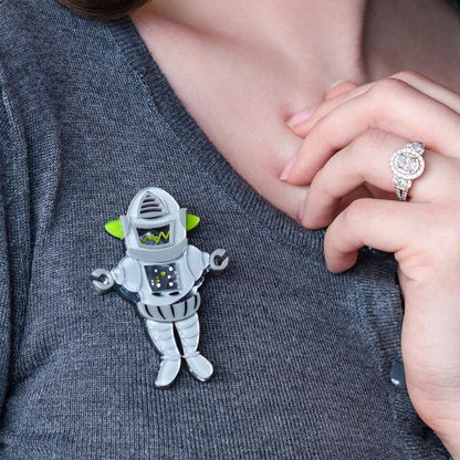 Erstwilder - Robert the Rational Robot Brooch (2020) - 20th Century Artifacts