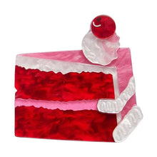 Load image into Gallery viewer, Erstwilder - Romance Isn&#39;t Dead Cake Brooch - 20th Century Artifacts