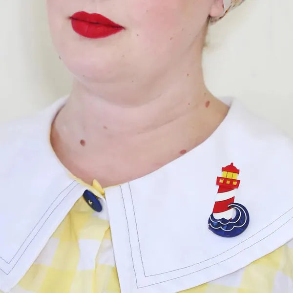Erstwilder - Round The Twist Lighthouse Brooch (2019) - 20th Century Artifacts
