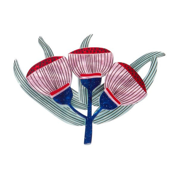 Erstwilder - Ruby Red-Flowering Gum Brooch (Jocelyn Proust) (2023) - 20th Century Artifacts