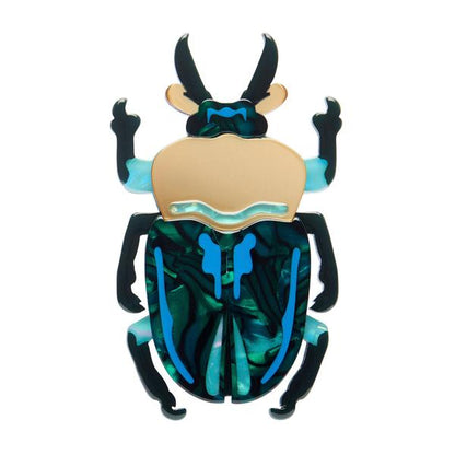 Erstwilder - Ruby the Rainbow Stag Beetle Brooch - 20th Century Artifacts