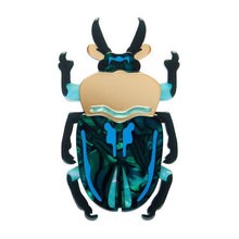 Load image into Gallery viewer, Erstwilder - Ruby the Rainbow Stag Beetle Brooch - 20th Century Artifacts