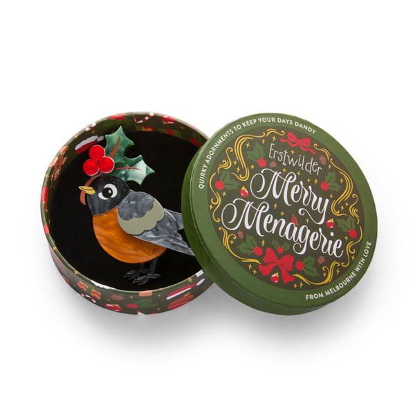 Erstwilder - Ruby the Robin Brooch - 20th Century Artifacts