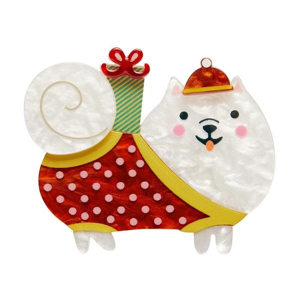 Erstwilder - Santa Paws Brooch - 20th Century Artifacts