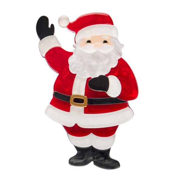 Erstwilder - Santa’s Surprise Brooch - 20th Century Artifacts