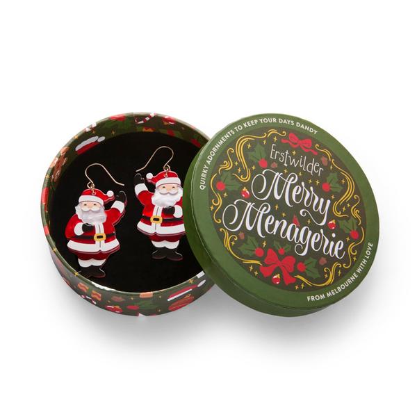 Erstwilder - Santa’s Surprise Drop Earrings - 20th Century Artifacts