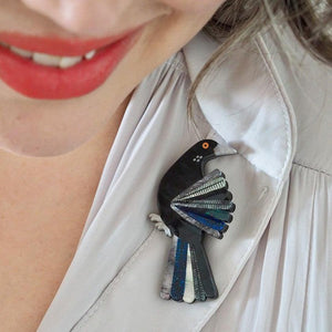 Erstwilder - Seeing Red Brooch (Jocelyn Proust 2023) - 20th Century Artifacts