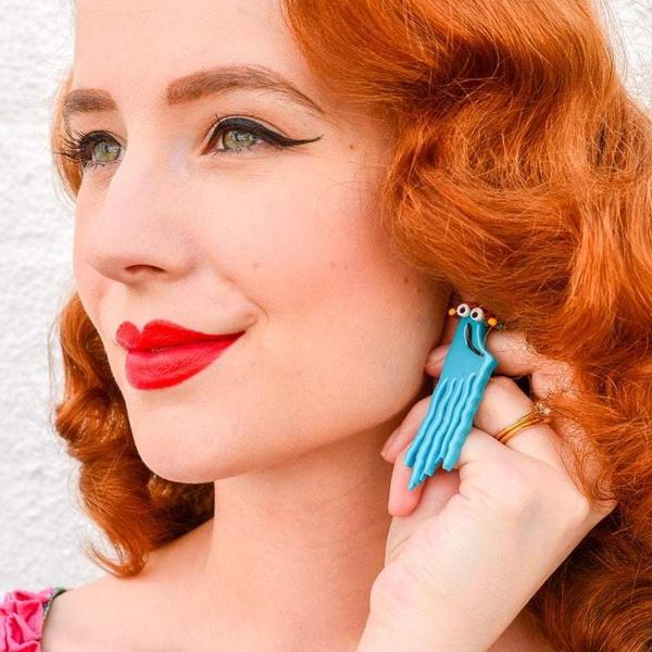Erstwilder - Sesame Street - Yip Yips Earrings (2019) - 20th Century Artifacts