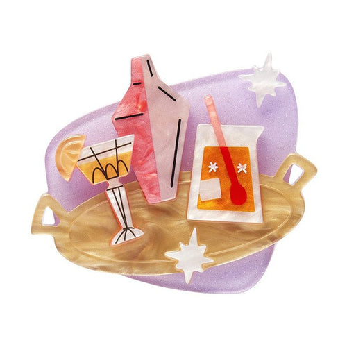 Erstwilder - Shaken or Stirred Brooch - 20th Century Artifacts