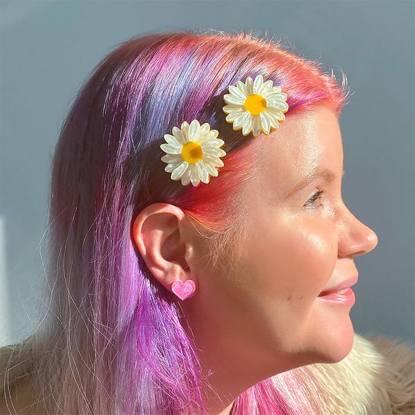 Erstwilder - She Loves Me Daisy Hair Clips - 20th Century Artifacts