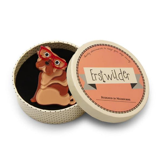 Erstwilder -Shi-Ping the Shar Pei Dog Brooch (2017) - 20th Century Artifacts