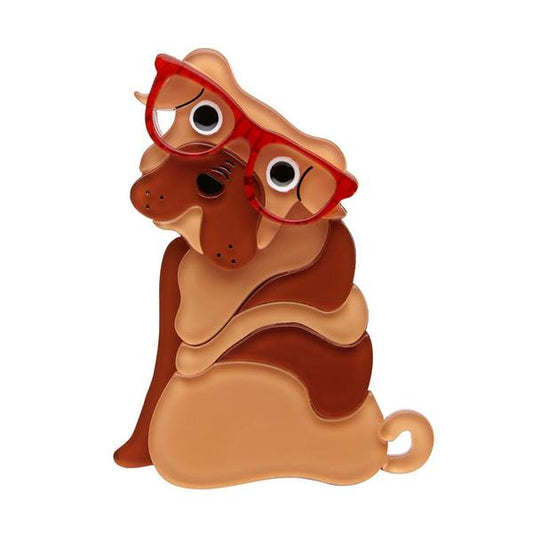 Erstwilder -Shi-Ping the Shar Pei Dog Brooch (2017) - 20th Century Artifacts