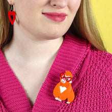 Load image into Gallery viewer, Erstwilder - Short-Sighted Sophie Gorilla Brooch (2023) - 20th Century Artifacts