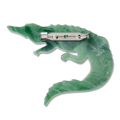 Erstwilder - Siamese Crocodile Brooch - 20th Century Artifacts