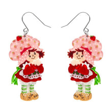 Load image into Gallery viewer, Erstwilder - Simple Strawberry Pleasures Drop Earrings - 20th Century Artifacts