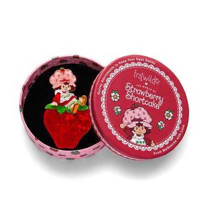 Erstwilder - Sitting on a Strawberry Brooch - 20th Century Artifacts