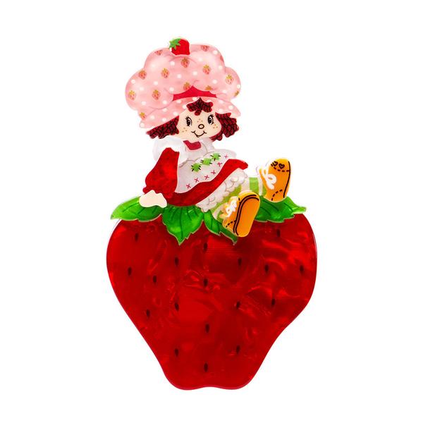 Erstwilder - Sitting on a Strawberry Brooch - 20th Century Artifacts