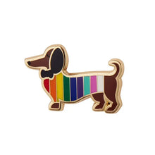 Load image into Gallery viewer, Erstwilder - Spiffy the Supportive Dog Enamel Pin - 20th Century Artifacts