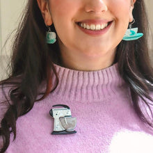Load image into Gallery viewer, Erstwilder - Spin Me Right Round Brooch (White) 2023 - 20th Century Artifacts