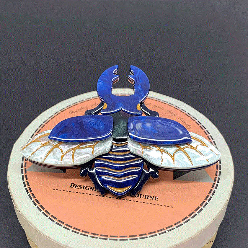 Erstwilder - Stag-Do Stag Beetle Brooch (2020) - 20th Century Artifacts