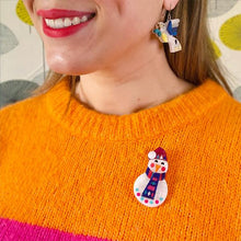 Load image into Gallery viewer, Erstwilder - Stay Frosty, Snowman Brooch (2022) - 20th Century Artifacts