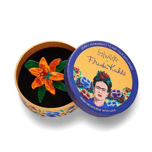 Erstwilder - Strange As You Brooch (Frida Kahlo) - 20th Century Artifacts