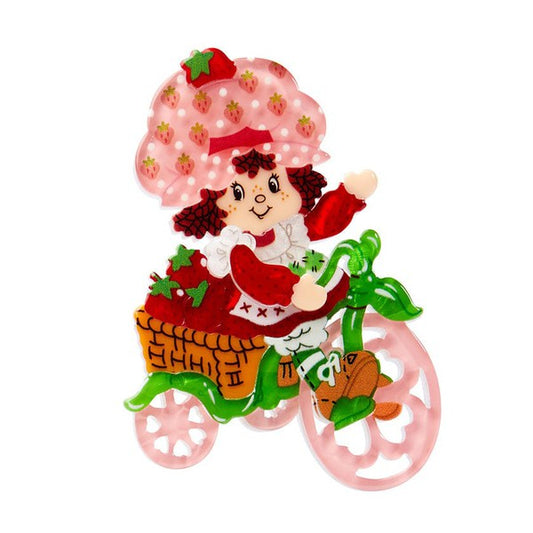 Erstwilder - Strawberry Adventures Await Brooch - 20th Century Artifacts