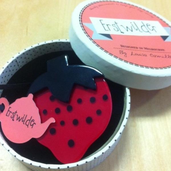 Erstwilder - Strawberry Fields Brooch (2012) (pre-loved) - 20th Century Artifacts