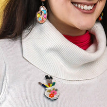 Load image into Gallery viewer, Erstwilder - Strokes of Genius Brooch - 20th Century Artifacts