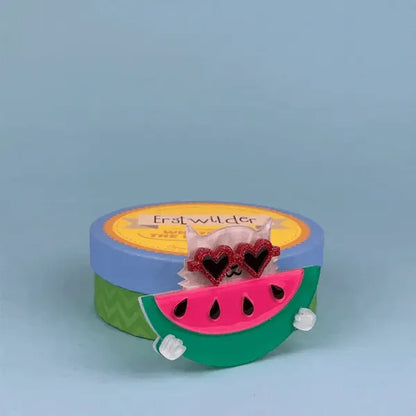 Erstwilder - Sunnies & Seeds Cat Watermelon Brooch (2020) - 20th Century Artifacts