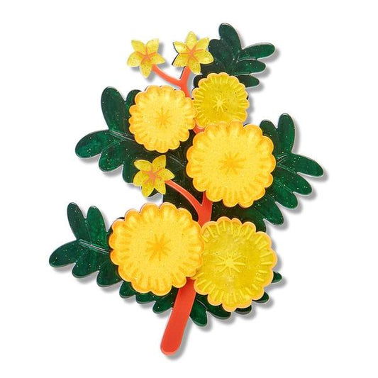 Erstwilder - Sunshine Wattle Brooch - 20th Century Artifacts