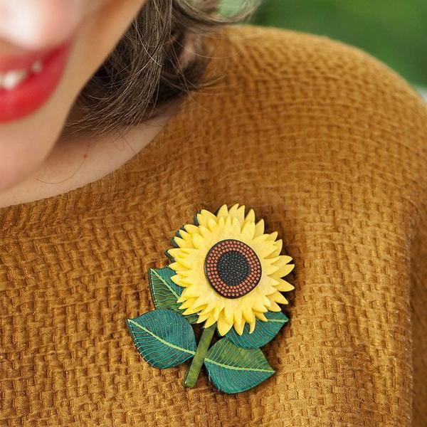 Erstwilder - Sunshine and Smiles Brooch (Jocelyn Proust) - 20th Century Artifacts