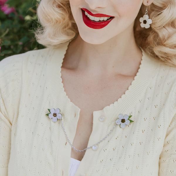 Erstwilder - Sweet Like Honey Manuka Tea Tree Cardigan Clips - 20th Century Artifacts