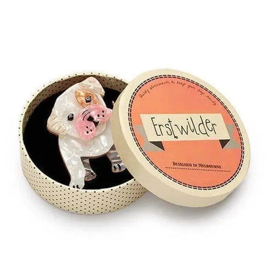 Erstwilder - Taciturn Taco Dog Brooch (2016) (p) - 20th Century Artifacts