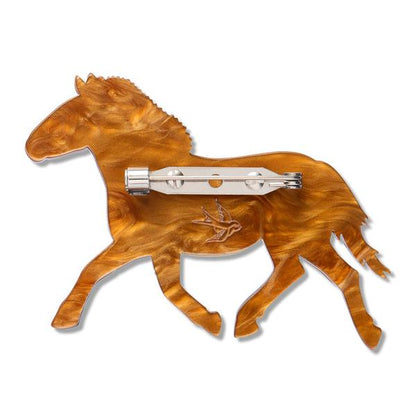 Erstwilder - Takhi Wild Horse Brooch - 20th Century Artifacts