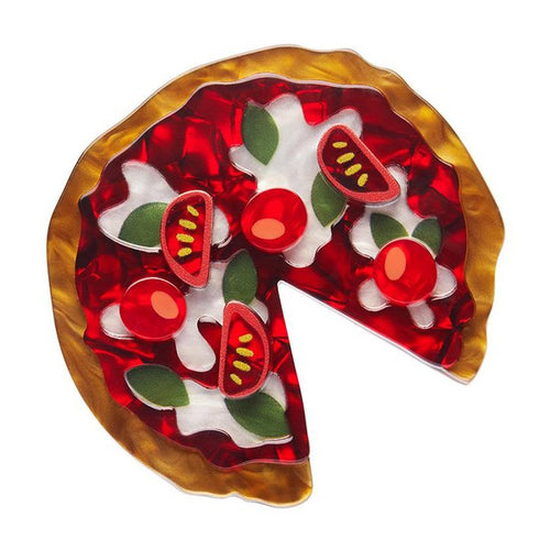 Erstwilder - That's Amore Pizza Brooch - 20th Century Artifacts