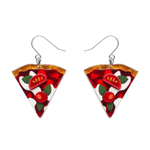 Erstwilder - That's Amore Pizza Drop Earrings - 20th Century Artifacts