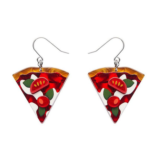 Erstwilder - That's Amore Pizza Drop Earrings - 20th Century Artifacts