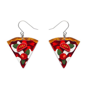 Erstwilder - That's Amore Pizza Drop Earrings - 20th Century Artifacts