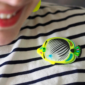 Erstwilder - The Bedazzling Butterflyfish Brooch (Pete Cromer) (2023) - 20th Century Artifacts