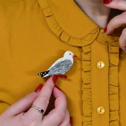 Erstwilder - The Chippy Caper Seagull Brooch (Jocelyn Proust) (2021) - 20th Century Artifacts