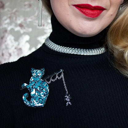 Erstwilder - The Famous Fishing Cat Brooch (2021) - 20th Century Artifacts